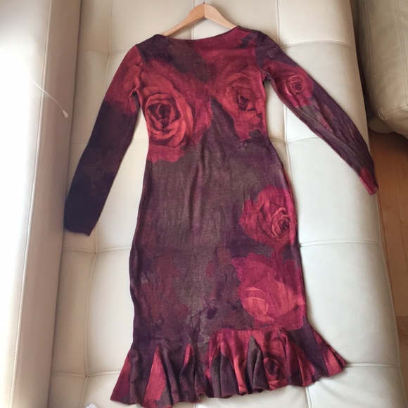 Class ROBERTO CAVALLI wool dress size 8 US 42 IT - Picture 2 of 9